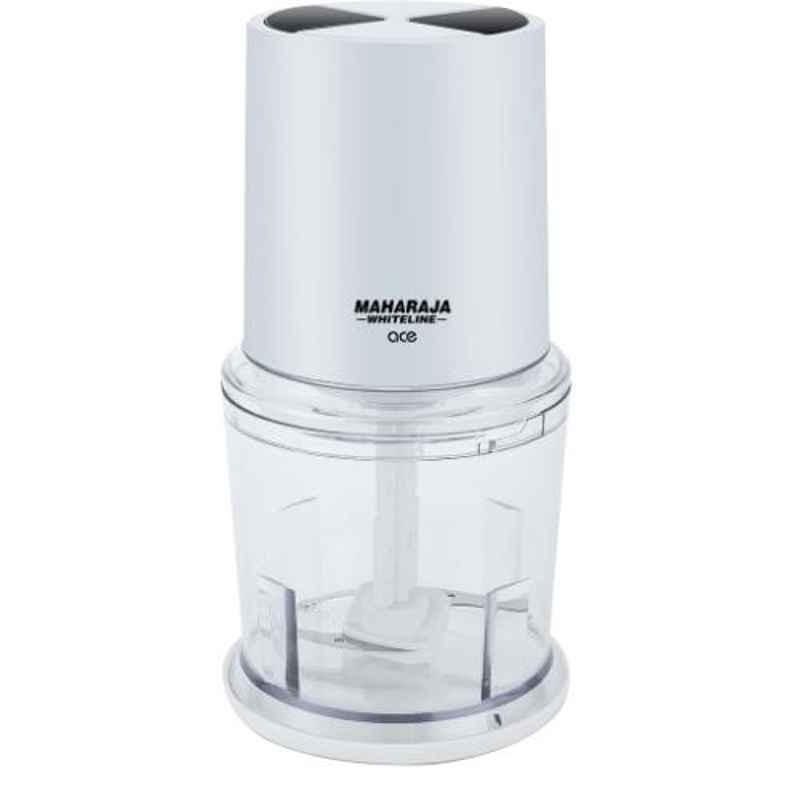Maharaja Whiteline Ace 250W Plastic Black & White Electric Chopper, EC-100