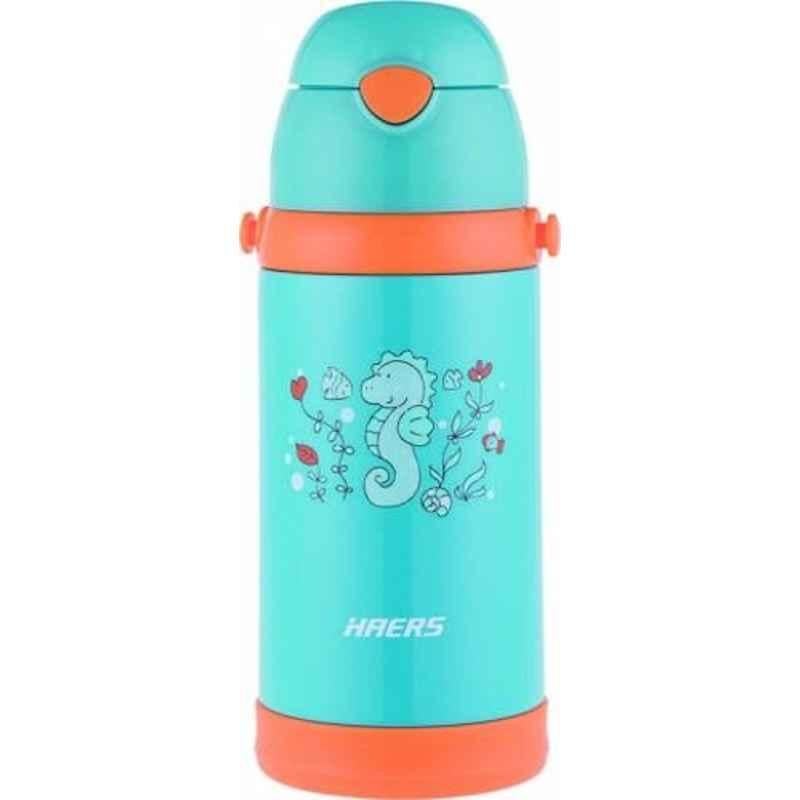 Haers 500ml Stainless Steel Blue Kids Bottle, HX-500-11-BLU (Pack of 2)