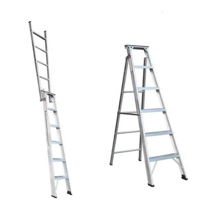 Alnico 150kg 6 Steps Aluminium Alloy Dual Purpose Ladder, DP 6