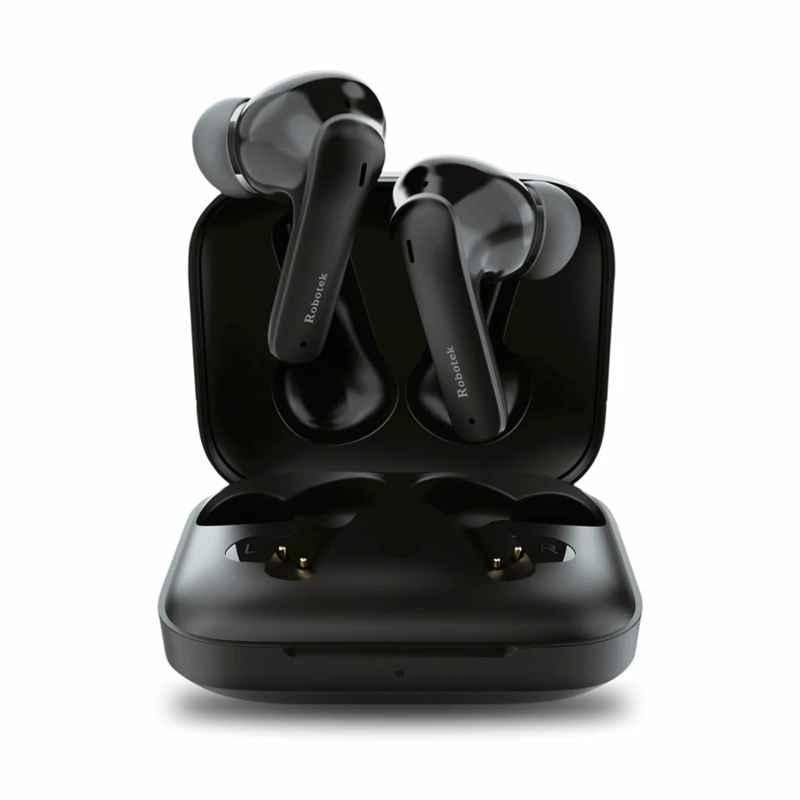 Robotek DJ Black Wireless In-Ear TWS Earbuds with 12mm Driver