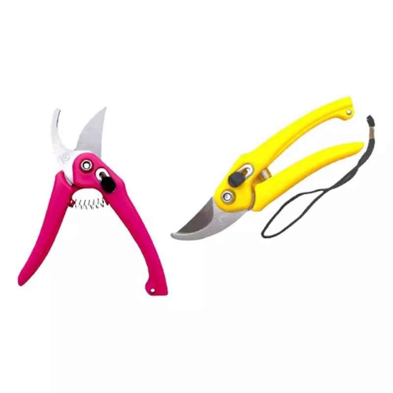 Sky Blue 0.98 inch Iron Bypass Pruner, SBPRUNERMDX0240 (Pack of 2)