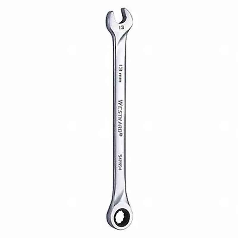 Westward 8-5/8 inch Alloy Steel Chrome Ratchet Wrench, 54PN94