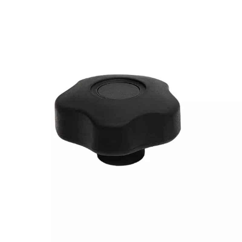 RS Pro M6 Black Multiple Lobes Clamping Knob, 1883441