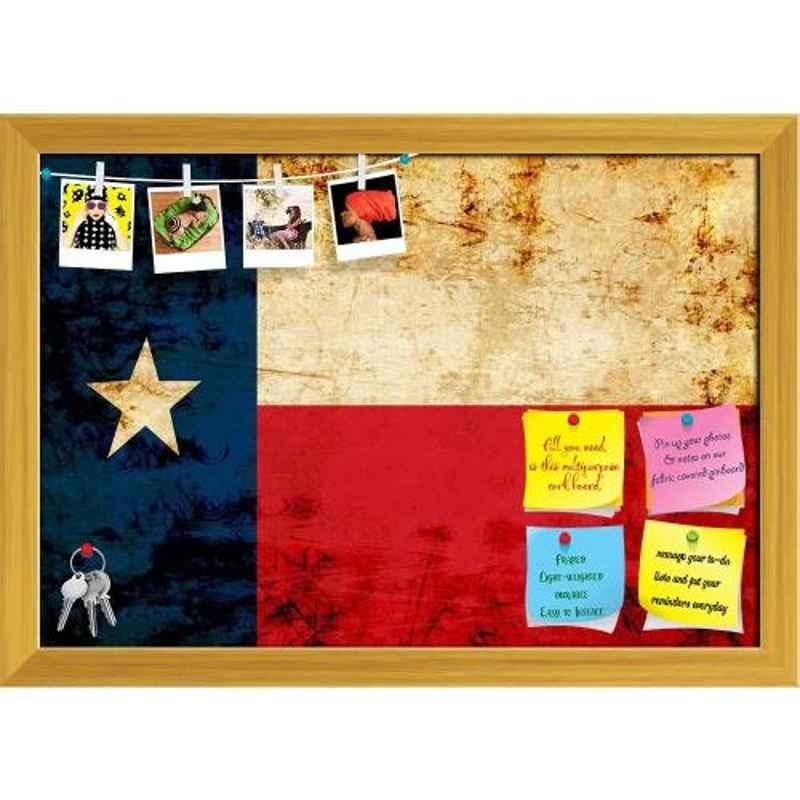 ArtzFolio 43.2x30.5x1cm Golden Printed Bulletin Notice Pin Soft Board, AZSAO15140507BLB_FR_L_01_GD