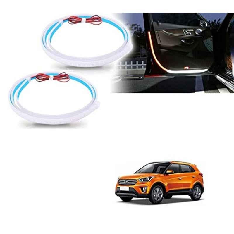 Kozdiko 2 Pcs 120cm Car Door Opening Warning LED Strips Safety Light Set for Hyundai Creta
