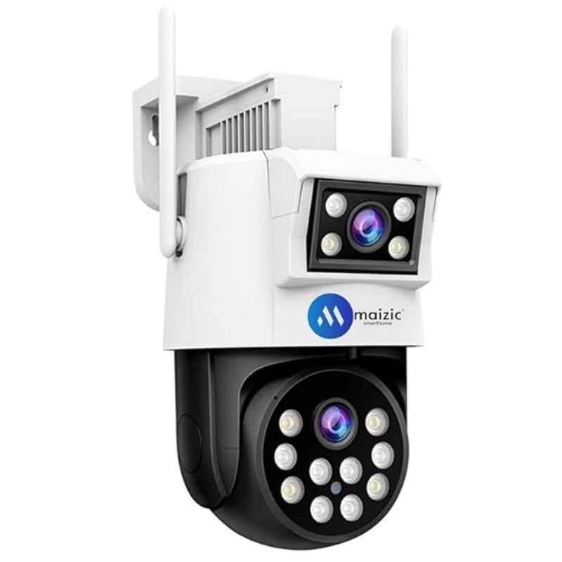 Maizic Smarthome Ultracam SriHome 5+5MP FHD Outdoor Dual Lens Smart WiFi Camera with Colour Night Vison, SD Card 256 GB, Motion Detet & AI Tracking