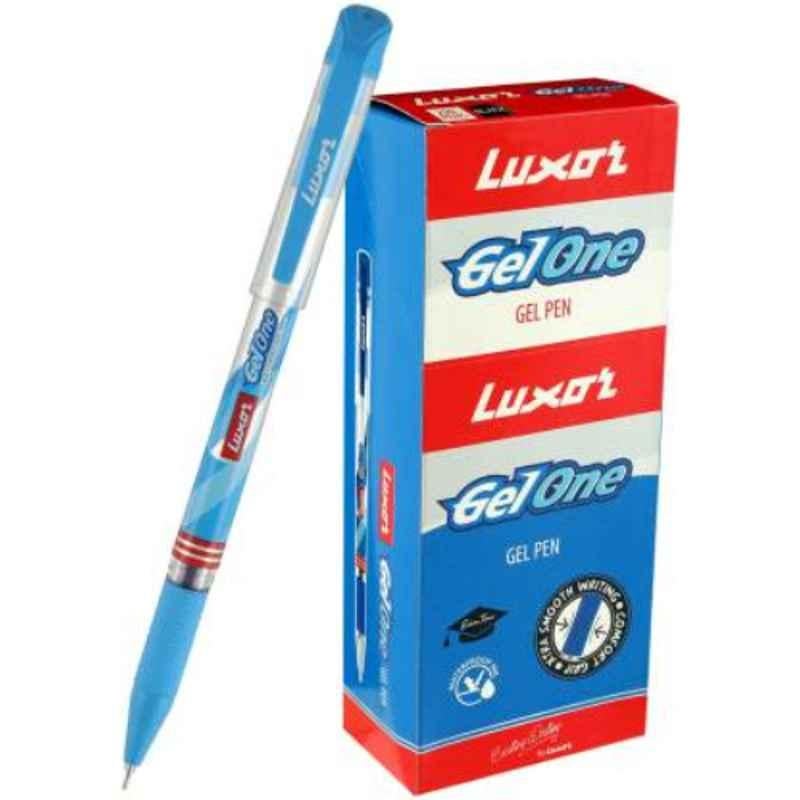 Luxor GelOne Blue Plastic Ball Point Pen, 1760 (Pack of 500)