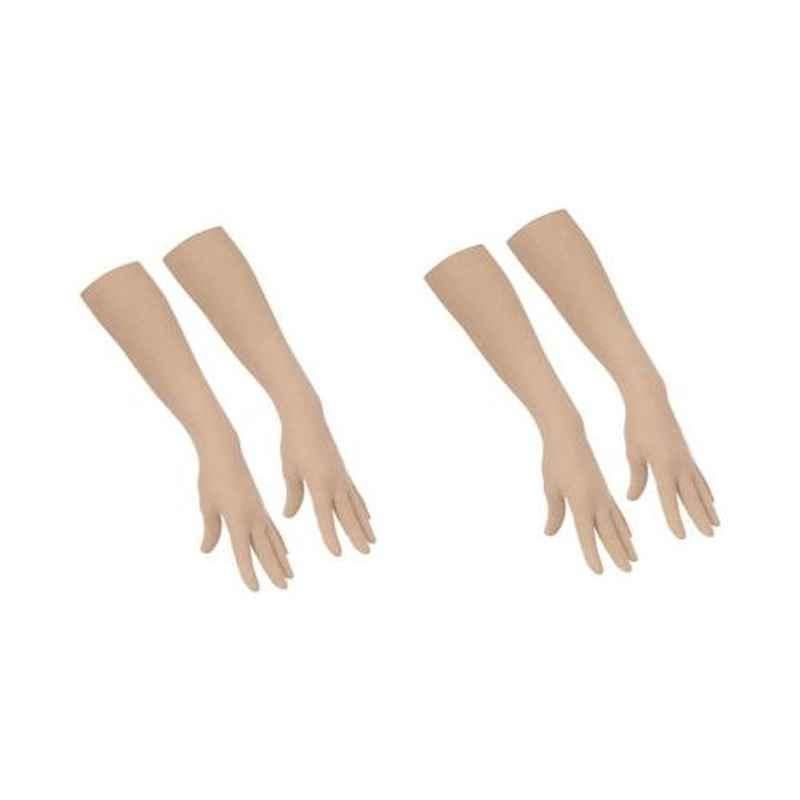Delhi Deals Cotton Full Hand Long Gloves for Bike Riding (Pack of 2)