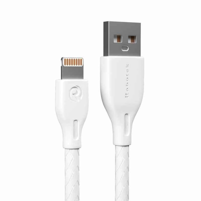 Robotek DC10X 1m White USB to Lightning Fast Charging Cable