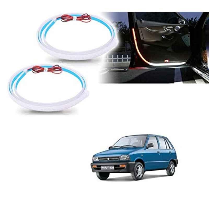 Kozdiko 2 Pcs 120cm Car Door Opening Warning LED Strips Safety Light Set for Maruti Suzuki 800