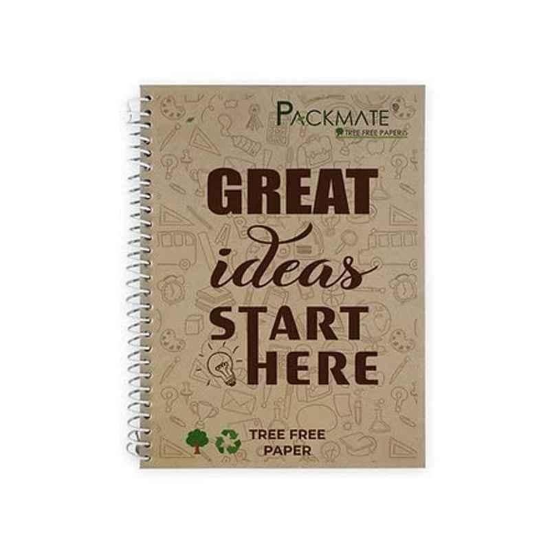 PackMate A5 100 Pages Great Ideas Start Here Spiral Notebook (Pack of 5)