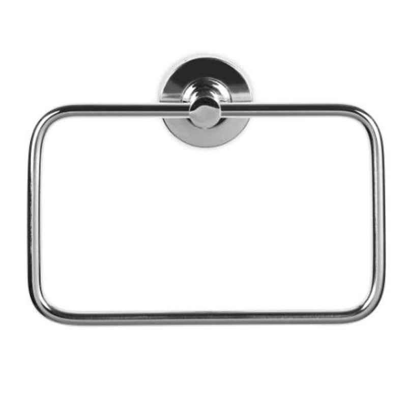 Pebble Stainless Steel Glossy Chrome Finish Napkin Ring, PEBL-3
