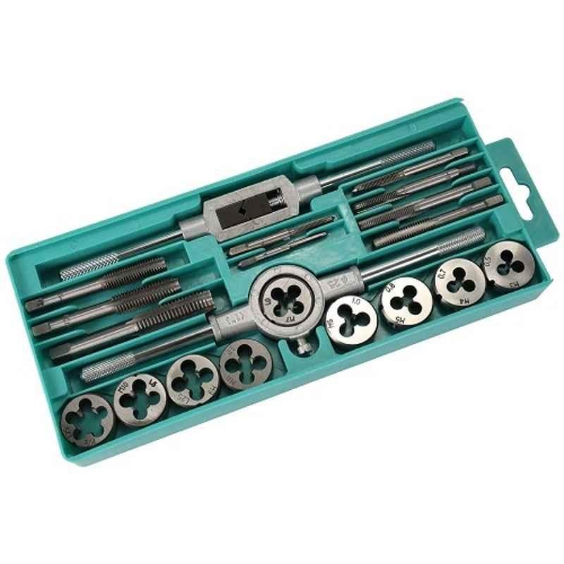 GSK Corporation M3-M12 20 Pcs Metric Tap & Die Thread Tool Set