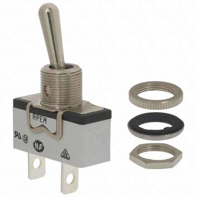 Apem 600H 15A 125V SPST Toggle Switch, 631H/2K