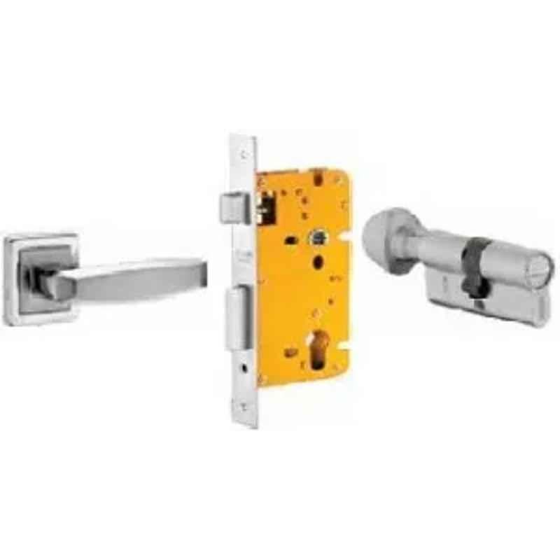 Dorset ML Series Badroli 60mm Stainless Steel Silver Chrome Finish Door Handle Lock Set with Coin & Knob, ML BA OR