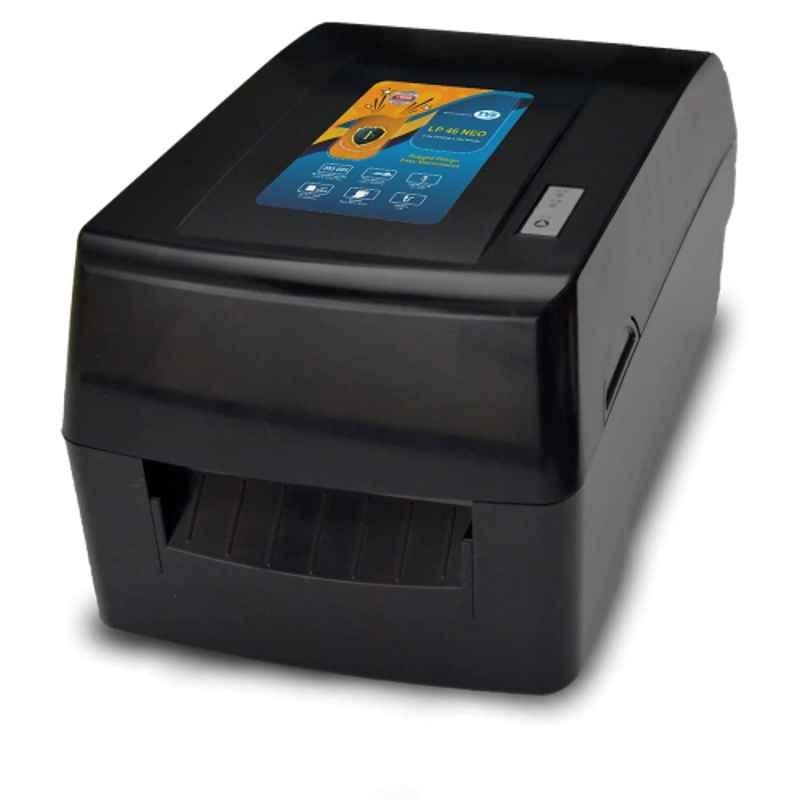 TVS LP46 Neo Thermal Label Printer 4 Inch USB + Serial Compact Barcode Printer | Print Speed 6 Inches Per Second | High Ribbon Capacity - 300 Meters
