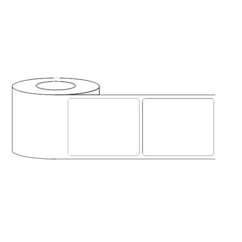 LabelKart 65x65mm Paper White 1UP Chromo Label Roll
