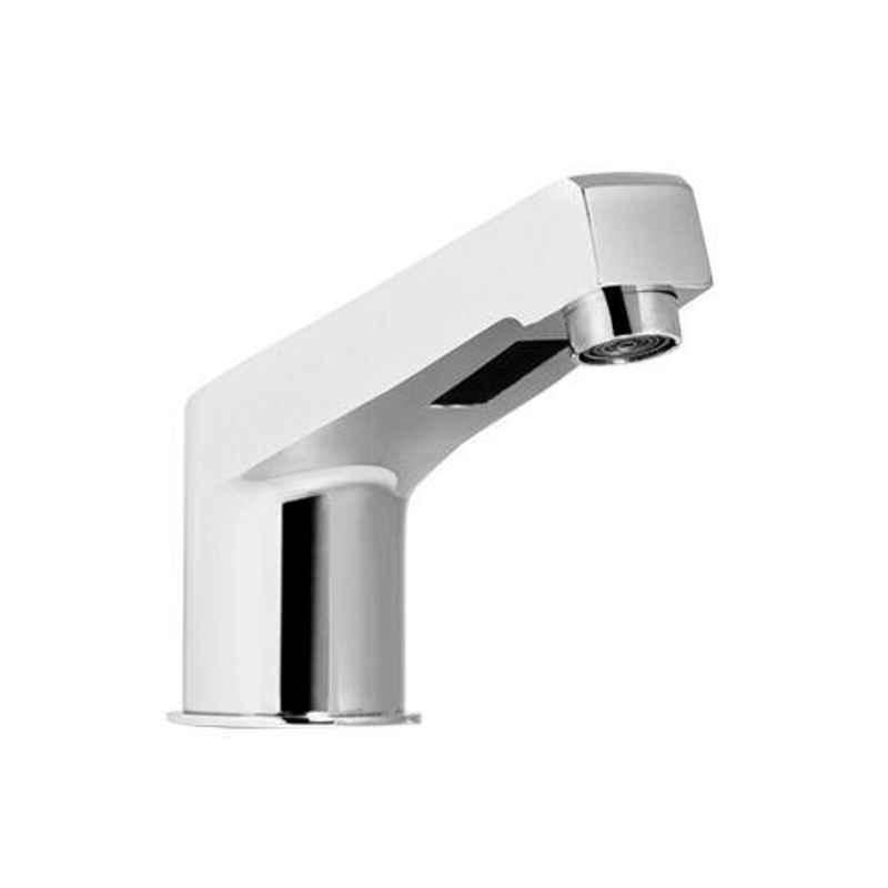 Bharat Photon 6V DC Operated Brass Chrome Plated Basin Mounted Sensor Faucet, BP-F052