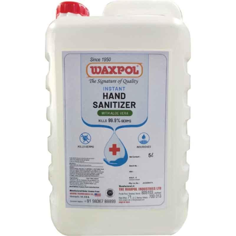 Waxpol 5L Instant Hand Sanitizer with Aloe Vera, AHS020