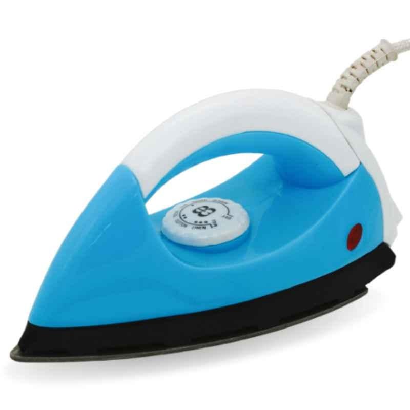 Nissan 750W Plastic White & Sky Blue Automatic Dry Iron, NS010-1 (Pack of 2)
