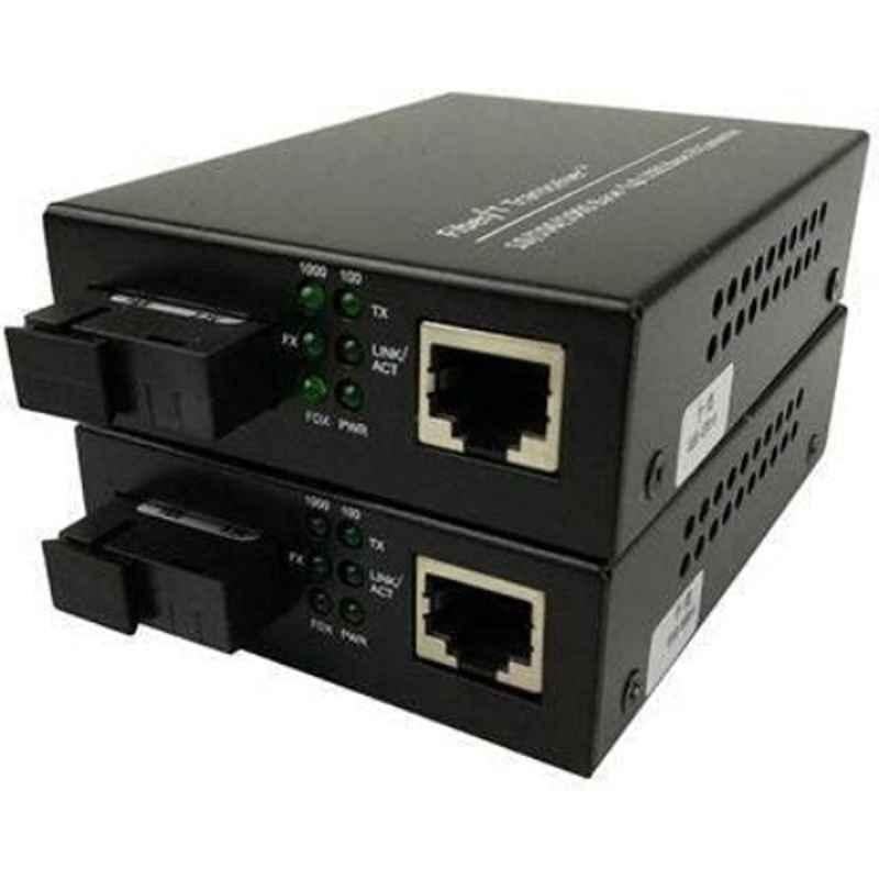 Hanutech 10/100/1000Mbps Single Mode Media Converter