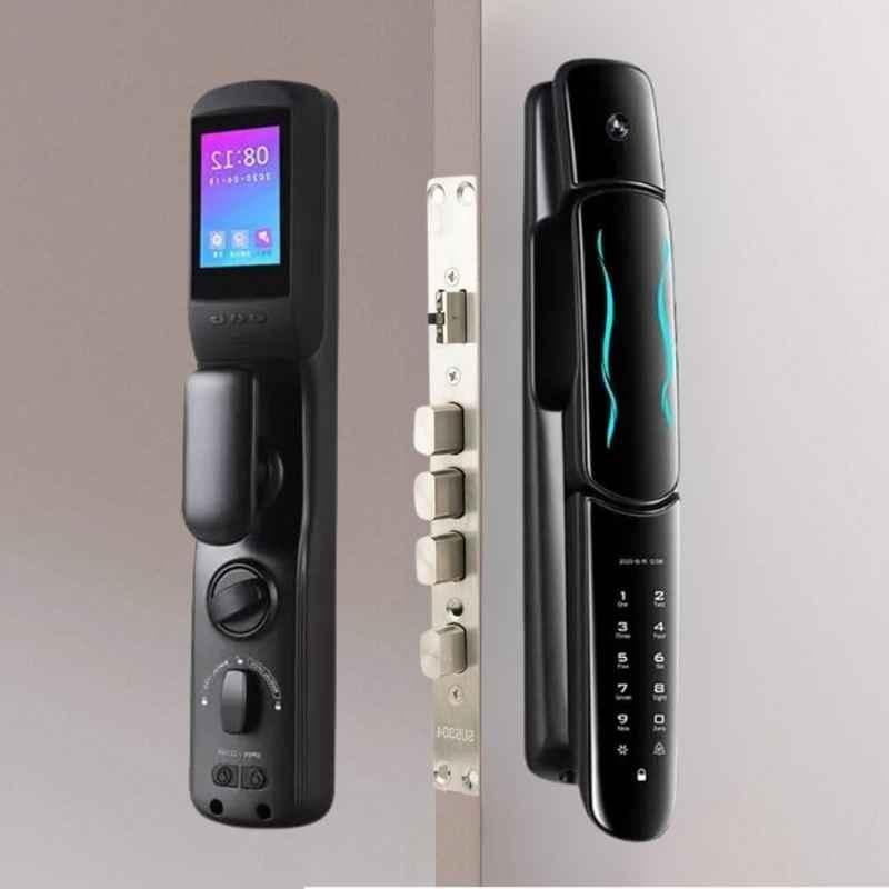 Golens X16 Aluminum Grey Automatic Smart Digital Door Lock  Door Lock with Camera