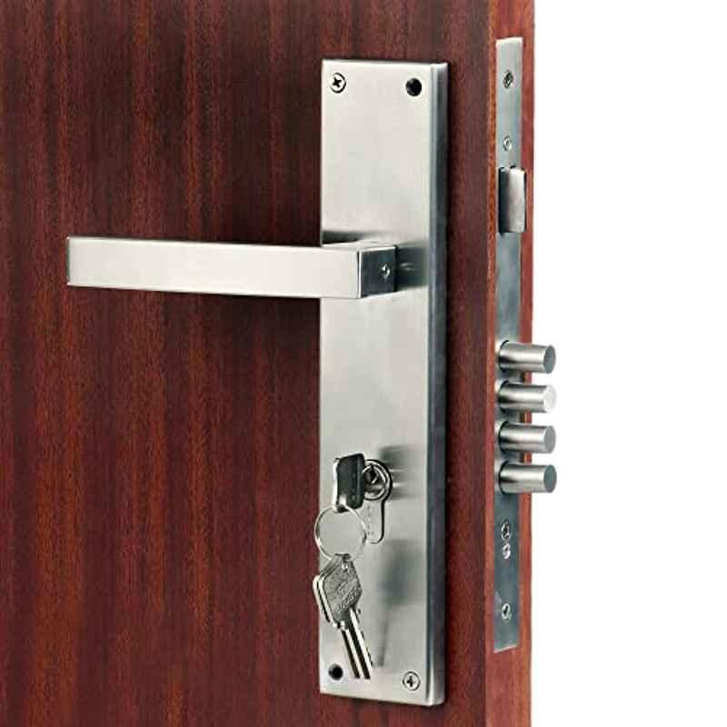 Voltizi 10 inch â€ŽStainless Steel â€ŽMatt Finish Mortise Main & Bedroom Lock Set, â€ŽMG308