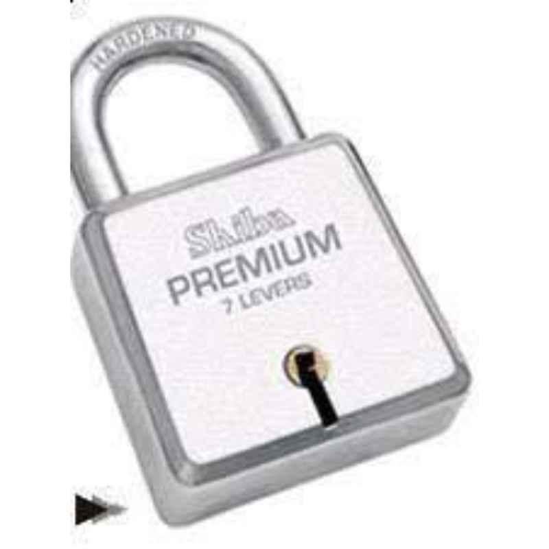 Smart Shophar 70mm Steel Silver Premium Square Padlock, SLK80PD-PRSQ-SL70-P1 (Pack of 4)