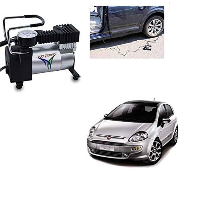 Kozdiko 12V DC Heavy Duty Metal Tyre Inflator for Fiat Punto Evo, Tyre_Inflator_D177