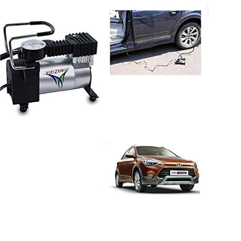 Kozdiko 12V DC Heavy Duty Metal Tyre Inflator for Hyundai i20 Active, Tyre_Inflator_D151