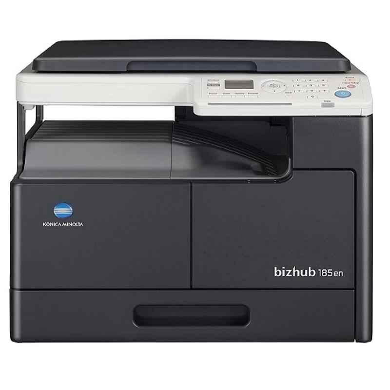 Konica Minolta Bizhub 185en A3 All-in-One Monochrome Photo Copier Machine with 18 PPM Speed, MB503 Bypass Tray, Networking & Platen Cover