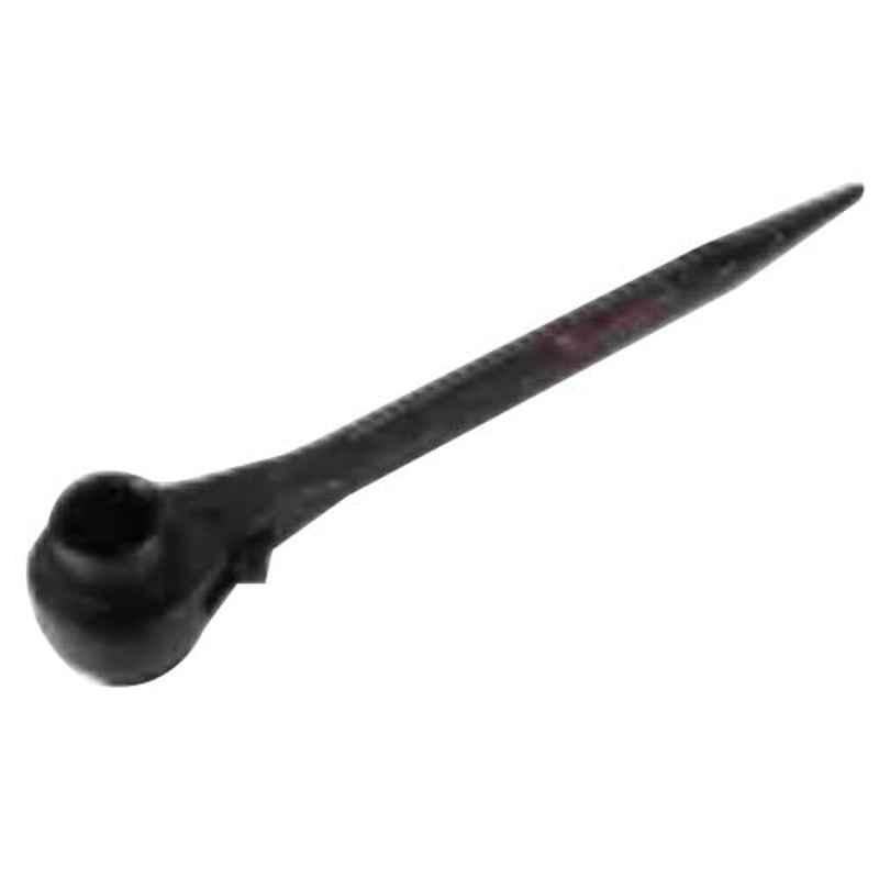 Hanbon 14x17mm Steel Black Single Sided Tail Ratchet Wrench, 57117