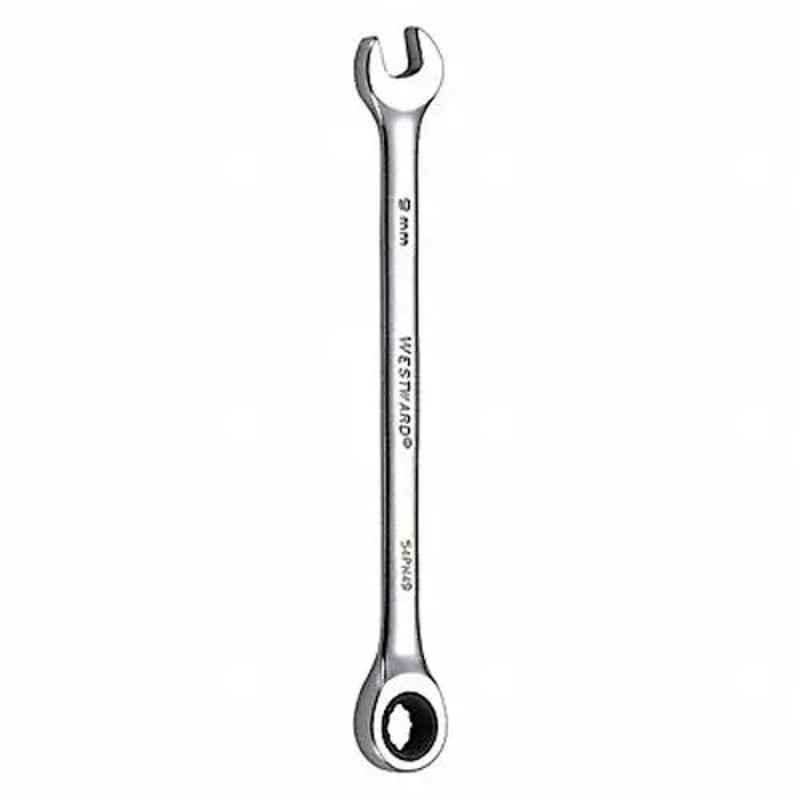 Westward 5-7/8 inch Alloy Steel Chrome Ratchet Wrench, 54PN49