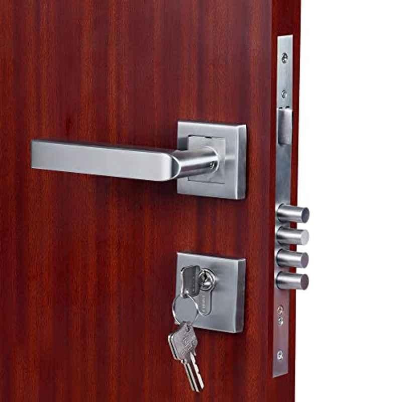 Handle Waala Rose MG201 Stainless Steel Silver Both Side Key Mortise Door Lock Set