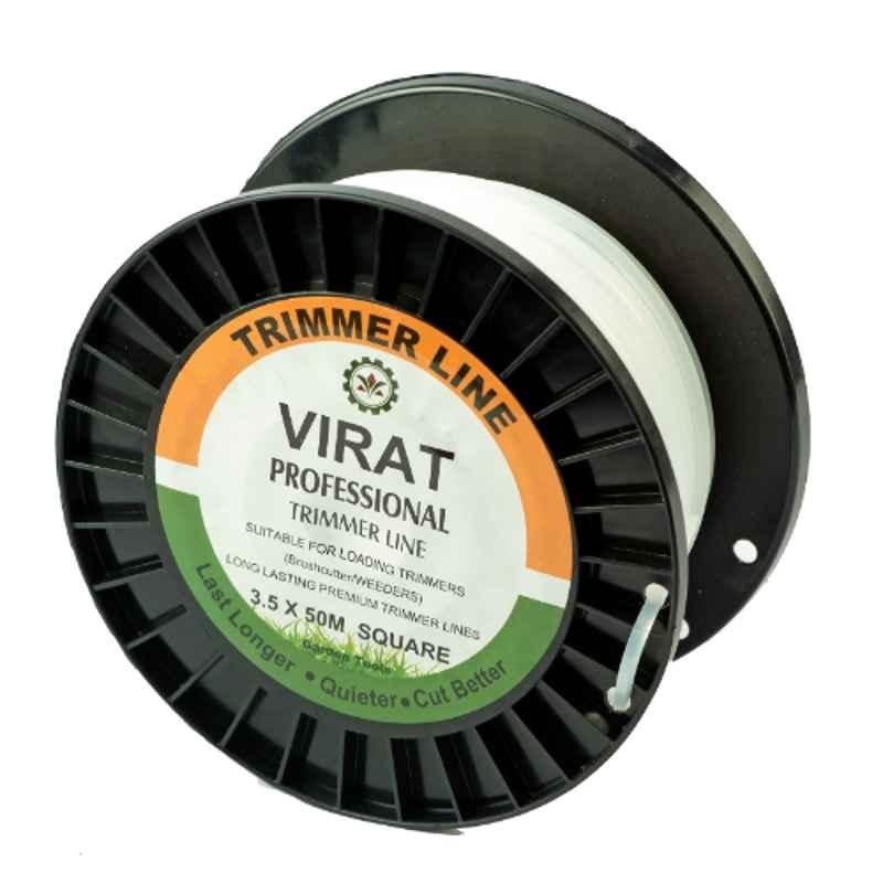 Virat TLWS3550 3.3mmx50m White Square Professional Trimmer Line for Brush Cutter