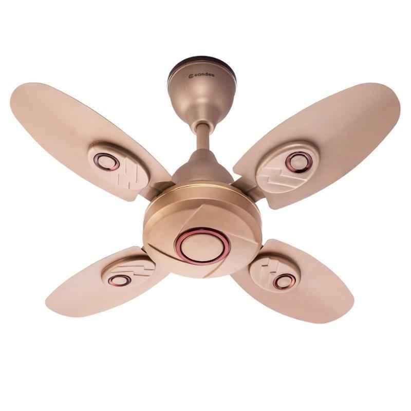 Candes Nexo Ultra High Speed Broken Gold 4 Blade Ceiling Fan, Sweep: 600 mm (Pack of 4)