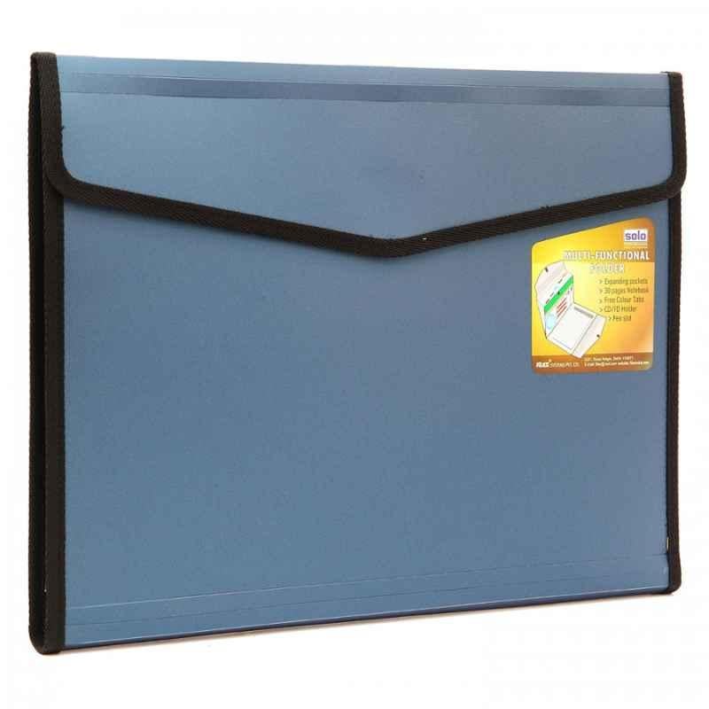 Solo A4 6 Section Assorted Executive Portfolio with Pad, EF886 (Pack of 8)