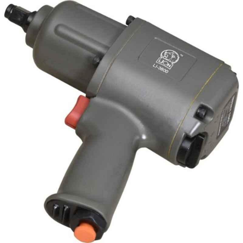 Lion 1/2 inch 7500rpm Impact Wrench with 9 Sockets & BMC Box, LI-3600