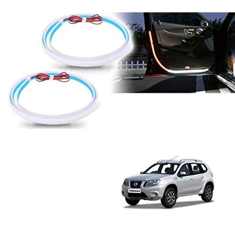 Kozdiko 2 Pcs 120cm Car Door Opening Warning LED Strips Safety Light Set for Nissan Terrano