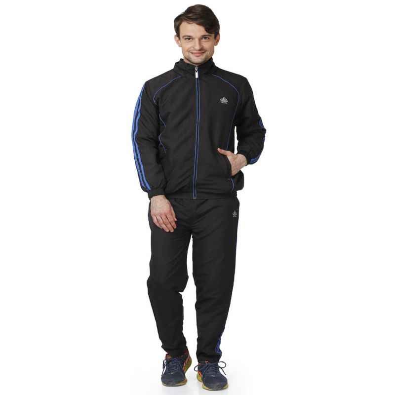 Abloom 127 Black & Royal Blue Tracksuit, Size: S