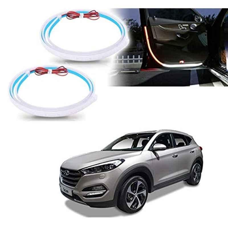 Kozdiko 2 Pcs 120cm Car Door Opening Warning LED Strips Safety Light Set for Hyundai Tucson