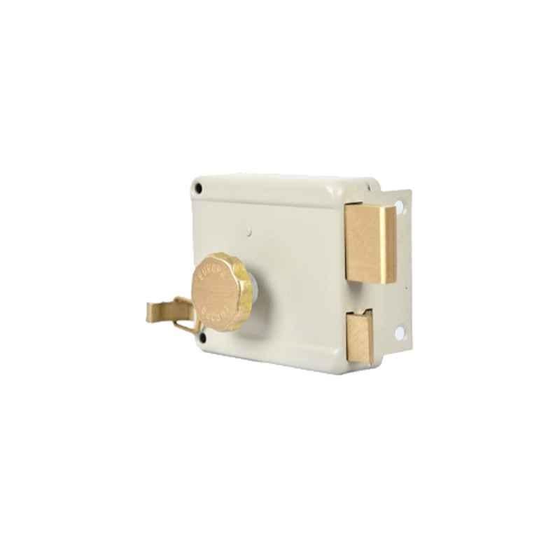 Europa 5 Pin Shell White Night Latch Main Door Lock, 6010