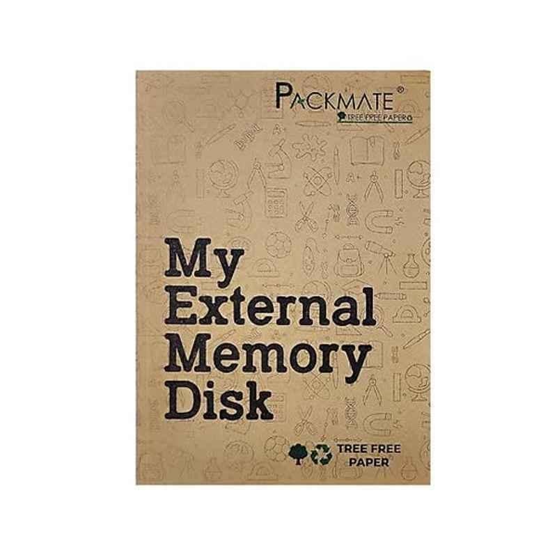 PackMate A4 172 Pages Natural Shade My External Memory Disk Exercise Book (Pack of 3)