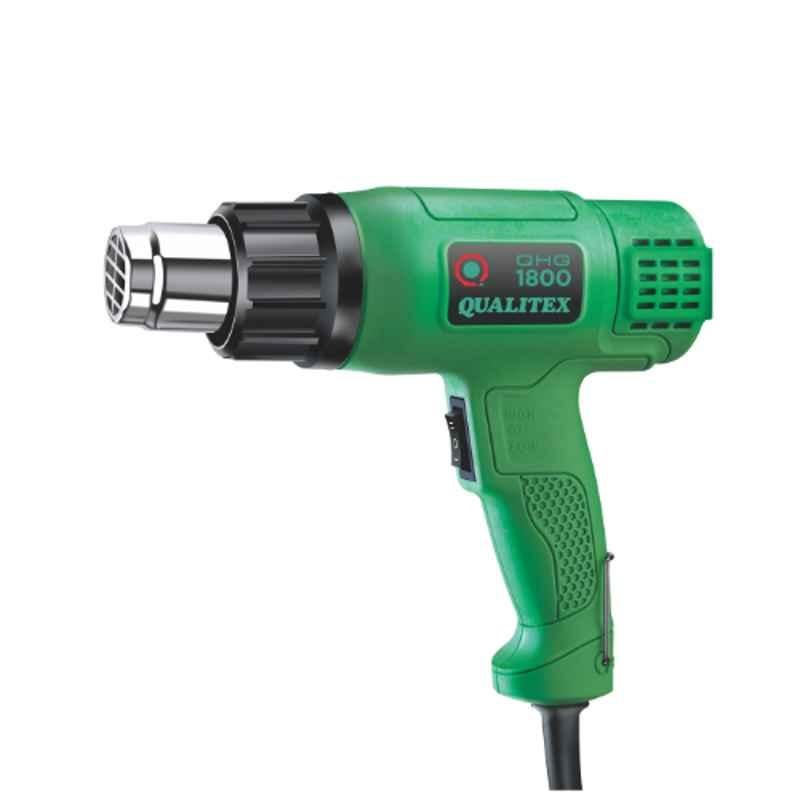 Qualitex 1800W Green & Black Dual Temperature Heat Gun, QHG1800
