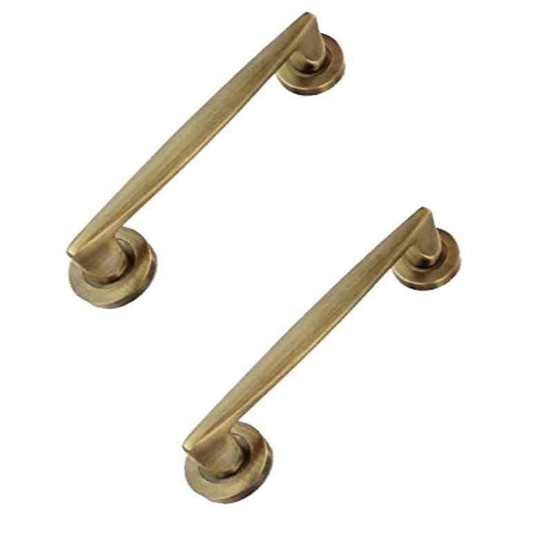 Jovial 2 Pcs 8 inch Zinc Alloy Antique Brass Main Door Pull Handle Set, KT-2003-Antique-2