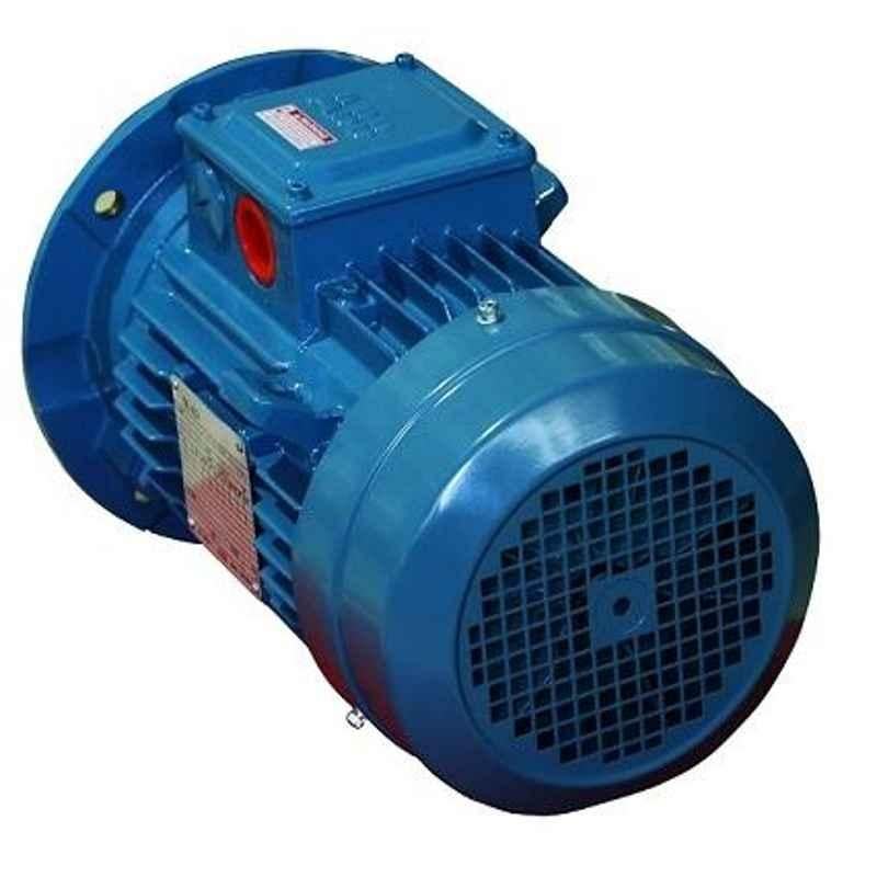 ABB M2BAX80MB4 IE2 3 Phase 0.75kW 1HP 415V 4 Pole Foot Mounted Cast Iron Induction Motor, 3GBA082320-BSCIN