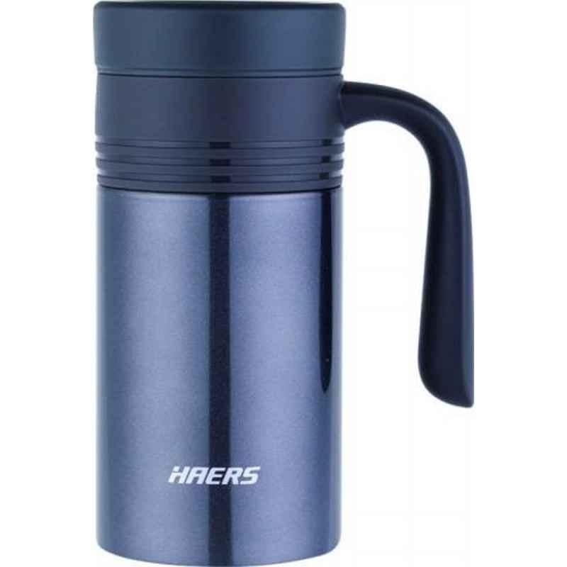 Haers 380ml Stainless Steel Black Vacuum Mug, HBG-380-7-BLK (Pack of 2)