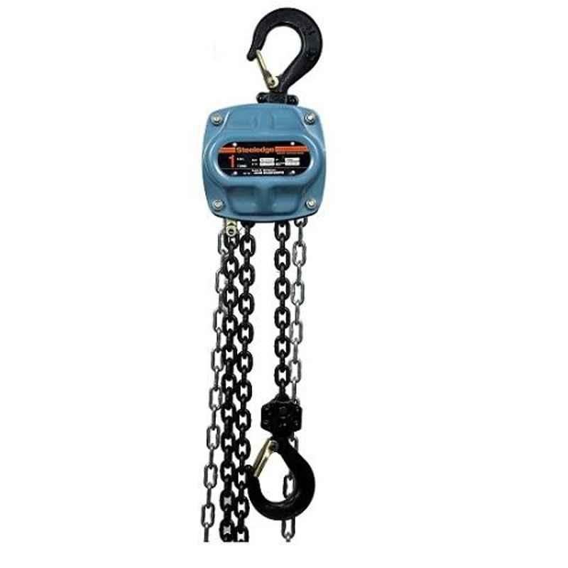 Steeledge M4 7.5 Ton 3m Three Fall Alloy Steel Manual Chain Pulley Block, 703