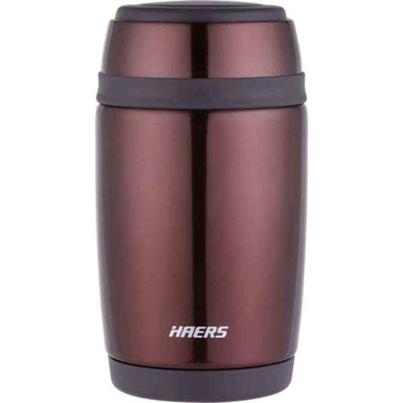 Haers 580ml Stainless Steel Red Thermal Food Jar, HTH-580-RED (Pack of 5)