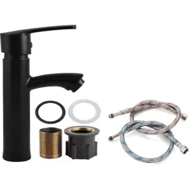 Fastgear 9 inch Single Lever Matt Black Foam Flow Basin Tap